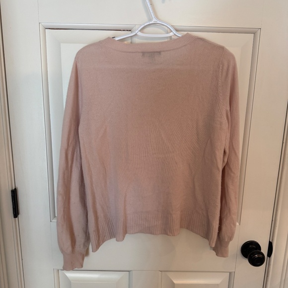 Repeat Cashmere Sweater with Twisted Hem Size Small organic pink 45739 - Picture 6 of 10